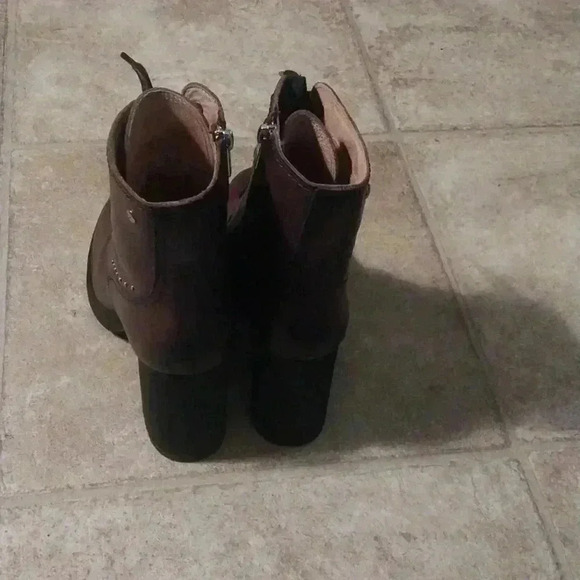 Pikilonos Platform Lace Up Calfskin Leather Boots with Studs US Size 37 - Picture 5 of 12